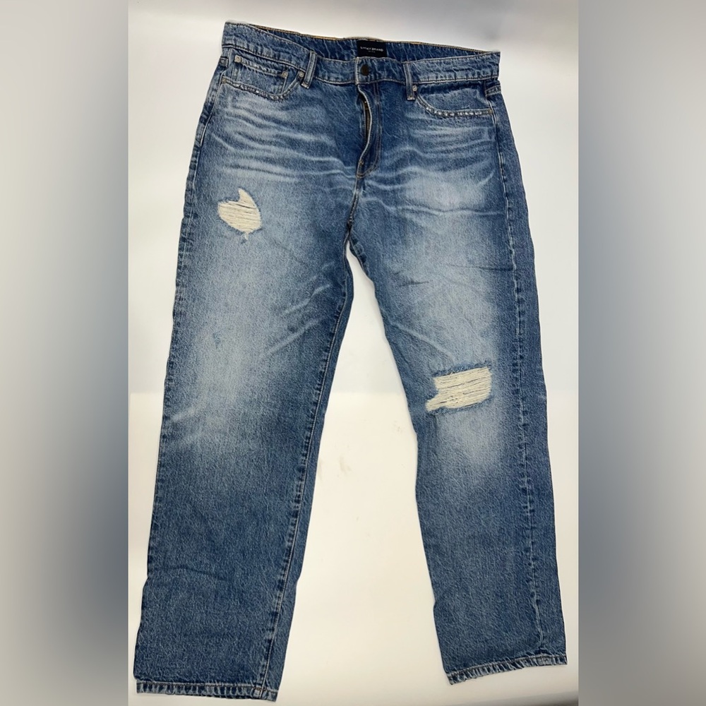 Lucky Brand Blue Jeans with Authentic Distressing 36/32